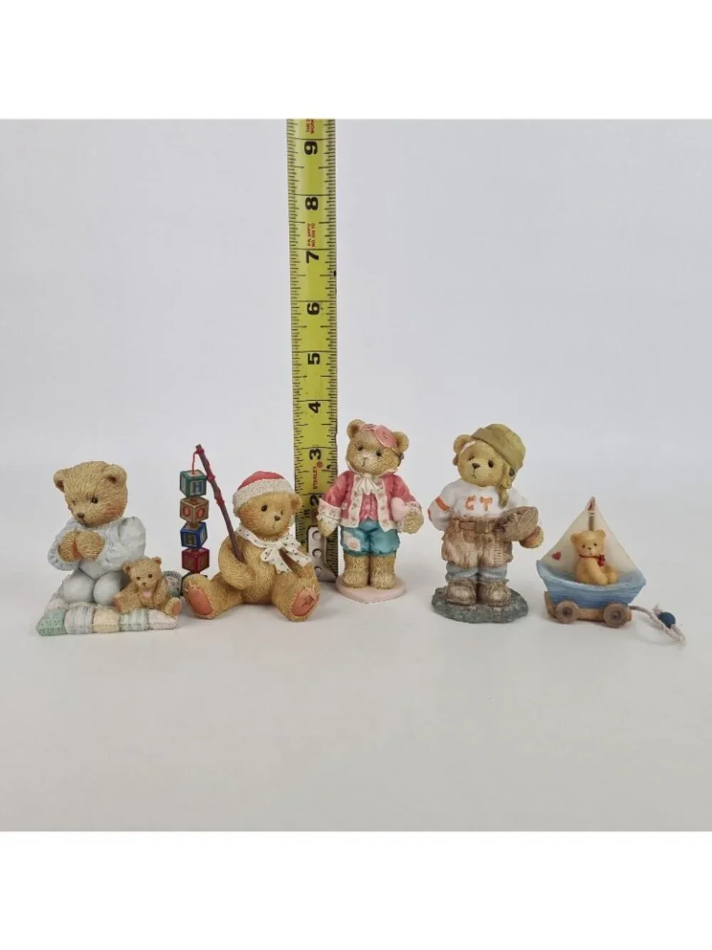 Set Of 5 Cherished Teddies Patrick Darrel Butch Holden 911410 Porcelain Figure